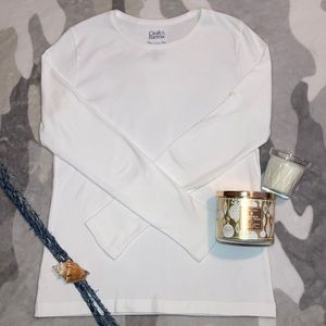 Croft and barrow long sleeve thick cotton tee